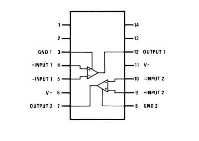 LM319N DIP-14 11.5mA Komparatör Entegresi - 2