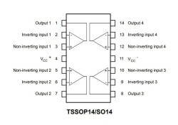 LM324 SOIC-14 SMD OpAmp IC - 2