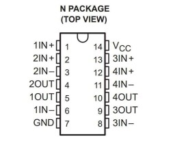 LM3900N DIP-14 OpAmp Entegresi - 2