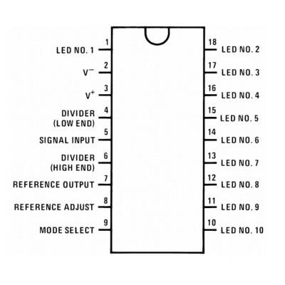 LM3915 DIP-18 Led Sürücü Entegresi - 2