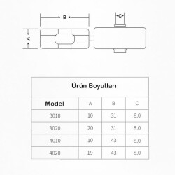 LMC 3010 Kablo Etiket Kutusu Su Geçirmez - 2