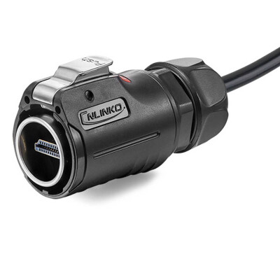 LP-24-HDMI-MP-MP-1M-001 Waterproof HDMI Male Connector - 1M Cable - 2
