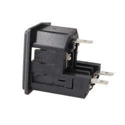 LZ-14-F8 Çift Sigortalı Üçlü Erkek Power Soketi - 2