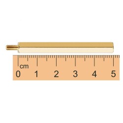 M3 50mm Metal Female-Male Spacer (Standoff) - Metal Distance 