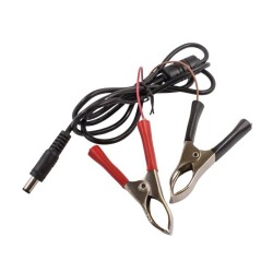 Male DC Barrel Jack to Crocodile Conversion Cable - 2