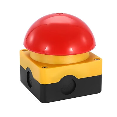 Mantar Başlı Acil Stop Butonu 1NO+1NC - Yaylı Auto Reset - 1