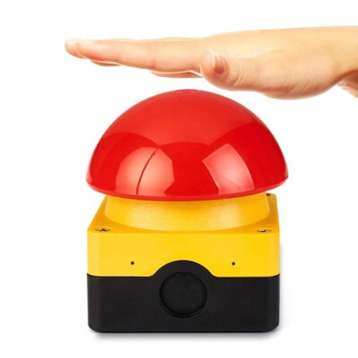 Mantar Başlı Acil Stop Butonu 1NO+1NC - Yaylı Auto Reset - 2