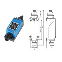 ME-8111 Metal Gövde Limit Switch - 2