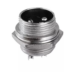 Mike Konnektör 2-Pin 16mm - Erkek - 1