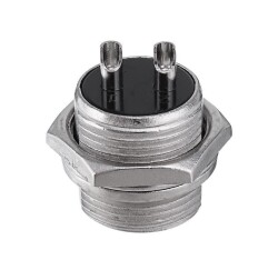 Mike Konnektör 2-Pin 16mm - Erkek - 2