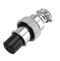 Mike Konnektör 6-Pin 12mm - Dişi 