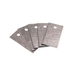 Mini Galvanized (Zinc) Plate 30x15.5x0.5mm - 2