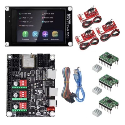 MKS DLC32 v2.1 GRBL CNC Kontrol Kartı Seti + TS35-R LCD Ekran - 1