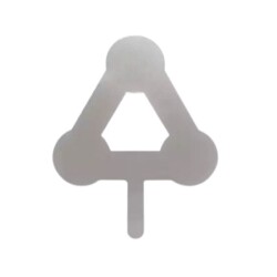 Nickel Center Plate 27.5x10x0.12mm