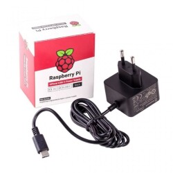 Orjinal Raspberry Pi Adaptör 5V 3A - Siyah - 1