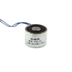 P30/22 12V Electromagnet - 10kg Electro Magnetic Holder