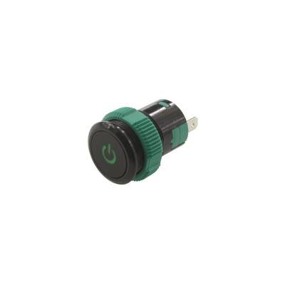 P3T 19MM Self-locking Power Signal Plastic Push Button Green - 1
