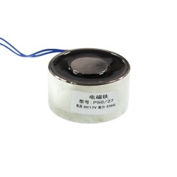 P50/27 12V Electromagnet - 50kg Electro Magnetic Holder