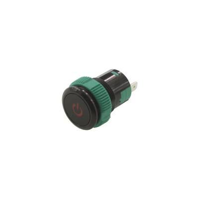P56T 19MM Power Signal Plastic Push Button Red - 1