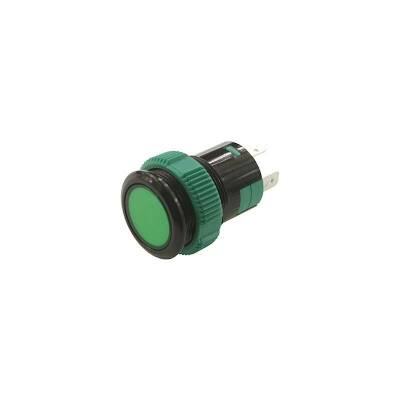 P58 19MM Led Plastic Push Button Green - 1