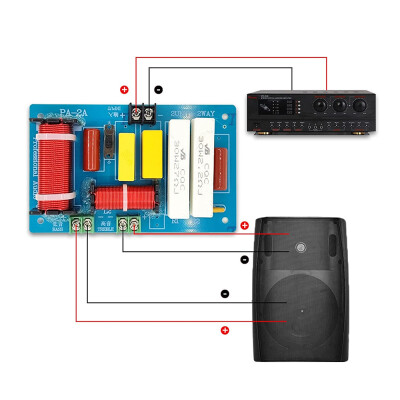 PA-2A 4-8Ω 450W 2 Yollu Hoparlör Crossover Ses Filtresi Frekans Bölücü - 3