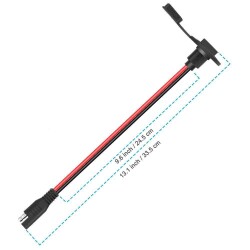 Panel Tipi Su Geçirmez SAE Konnektör - Solar Jeneratör Batarya Şarj Cihazı Uyumlu - 3