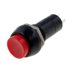 PBS-11B 12mm Momentary Push Button - Red
