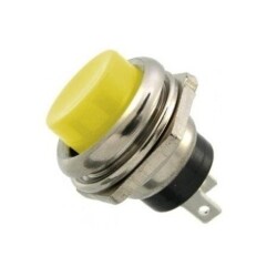 PBS26 16mm Push Button - Yellow 