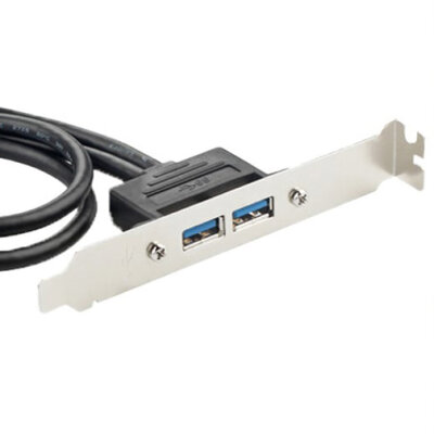 PCI Rear Panel Bracket - Dual USB Compatible - 3
