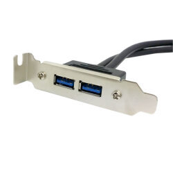 PCI Rear Panel Short Bracket - Dual USB Compatible - 3