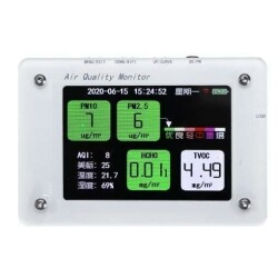 PM2.5 TVOC CO2 HCHO AQI Air Quality Monitor - B2 