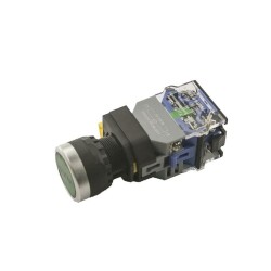 Push Button with Switch 6V Green Light YJ139-LA38 - 2