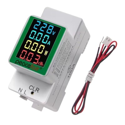 PZEM-008 AC Single Phase Rail Type Digital Multi-Function Power Meter - 1