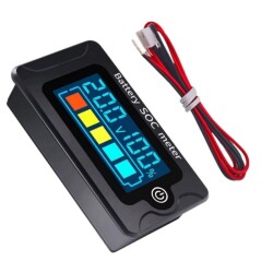 PZEM-009 8-100V Digital Battery Voltage Capacity Indicator - Black 