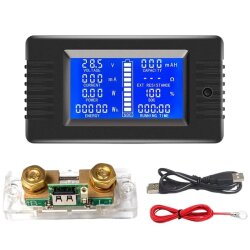 PZEM-015 8-120V 100A Voltmetre Ampermetre - Batarya Kapasite Yöneticisi