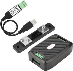PZEM-017 0-300V 50A DC Power Communication Module + 50A Shunt + USB-RS485 - 1
