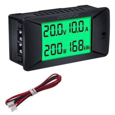 PZEM-025 0-300V 100A Voltmetre Ampermetre - Batarya Kapasite Yöneticisi - 1