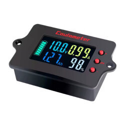 PZEM-037 8-120V 100A Voltmetre Ampermetre - Batarya Kapasite Yöneticisi + 100A Şönt + 2m USB Kablo - 3