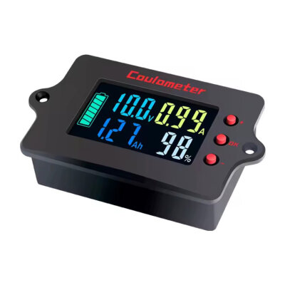 PZEM-037 8-120V 100A Voltmetre Ampermetre - Batarya Kapasite Yöneticisi + 100A Şönt + 2m USB Kablo - 3