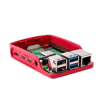 Raspberry Pi 4 Muhafaza Kutusu - Beyaz Kırmızı - 2