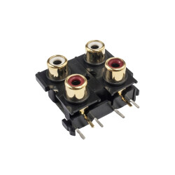 RC14 3.5mm Dual Stereo RCA Jack Female - PCB Type 
