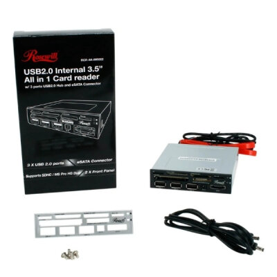 RCR-AK-IM5002 Multifunctional 8-in-1 USB 2.0 Internal Card Reader - 1