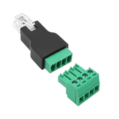 RJ11 6P4C Male to 4-Pin Screw Terminal Converter Adapter - 2
