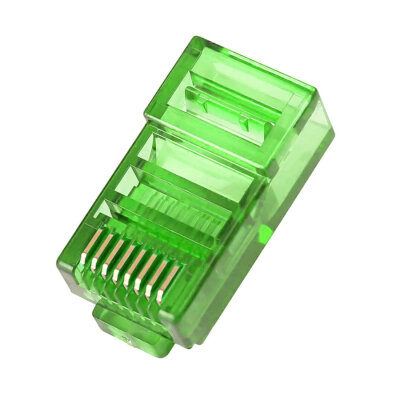 RJ45 Cat5 Cat6 8P8C Erkek Soket - Yeşil - 1