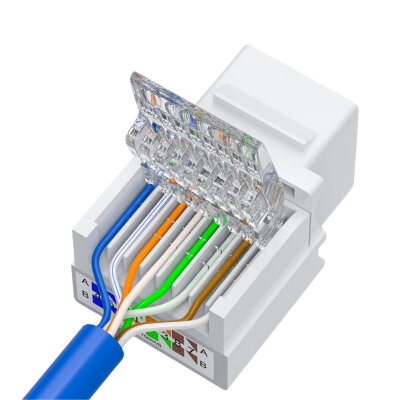 RJ45 CAT5e Keystone Ethernet Socket - 4