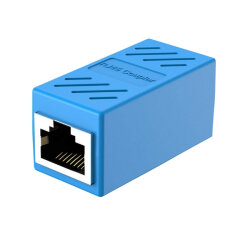 RJ45 Female-to-Female Interconnect Connector - Blue