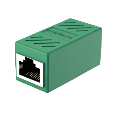 RJ45 Female-to-Female Interconnect Connector - Green - 1
