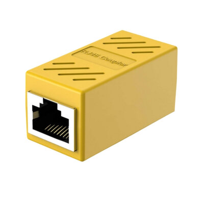 RJ45 Female-to-Female Interconnect Connector - Yellow - 1