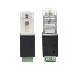 RJ45 Male to RS485 2-Pin Screw Adapter A=PIN4 B=PIN5 - 2