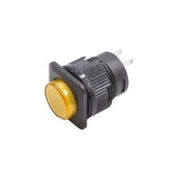 RL16-504A 16MM Self-locking Led Plastic Button Yellow